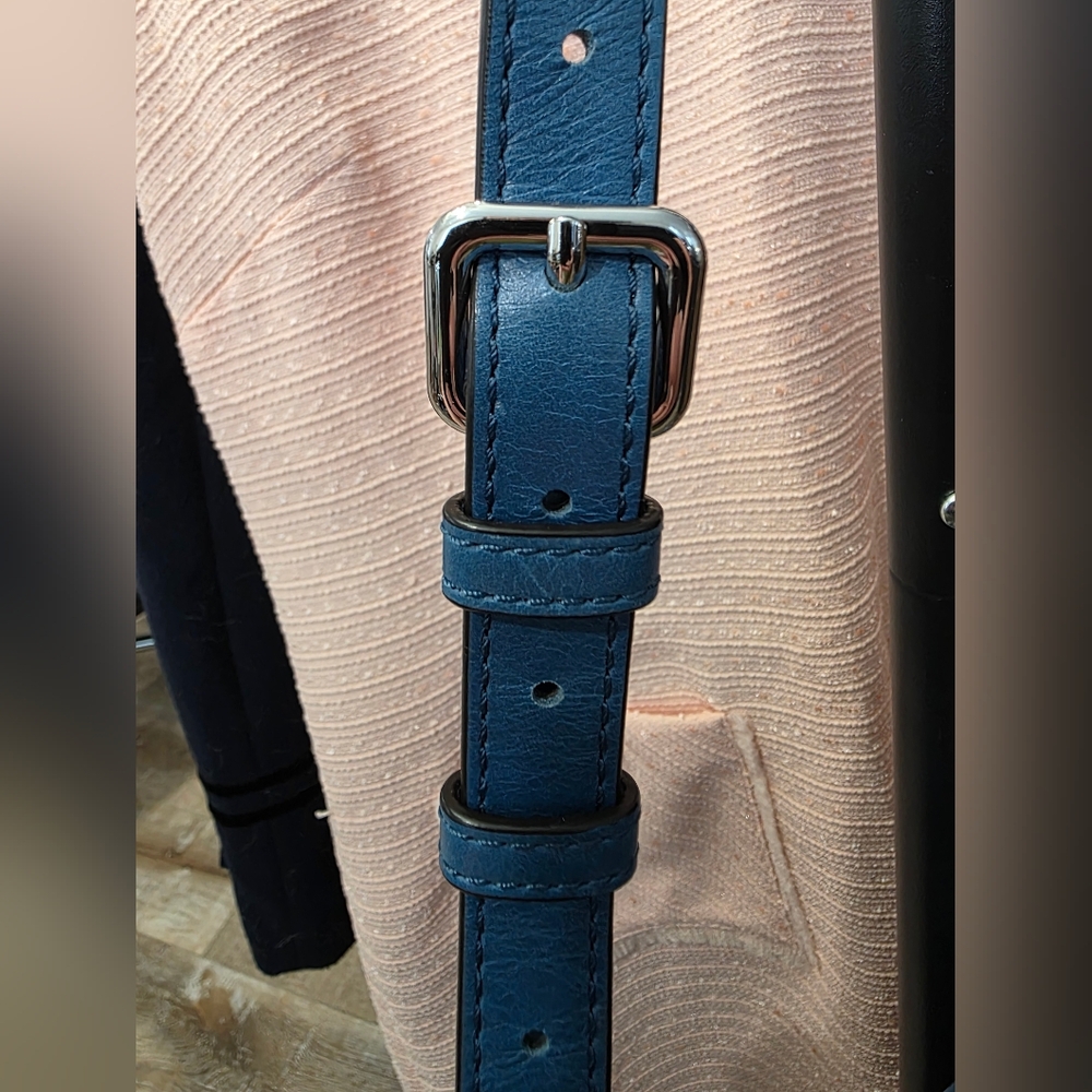 Rebecca Minkoff Royal Blue Leather Crossbody Bag - Like New - Picture 7 of 13
